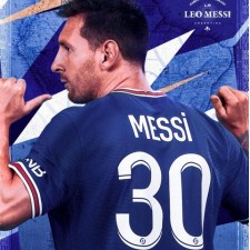 Lionel Messi er ved at indlede det første Paris Saint-Germain-spil